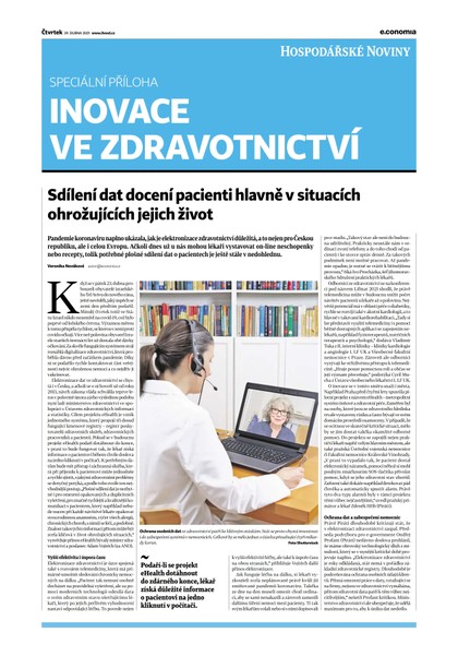 E-magazín HN 082 - 29.04.2021 Inovace ve zdravotnictví - Economia, a.s.