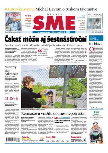 E-magazín SME 29-4-2021 - Petit Press, a.s. 