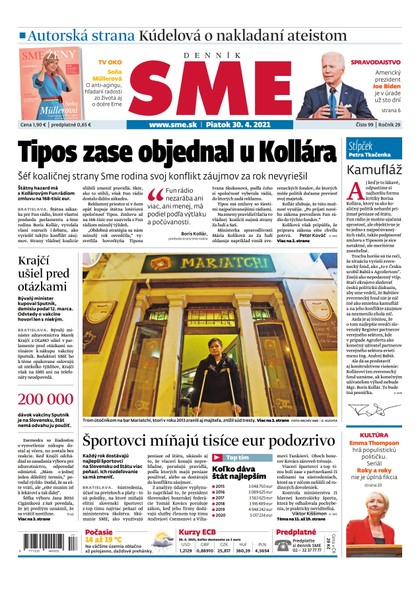 E-magazín SME 30-4-2021 - Petit Press, a.s. 