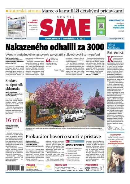 E-magazín SME 3-5-2021 - Petit Press, a.s. 
