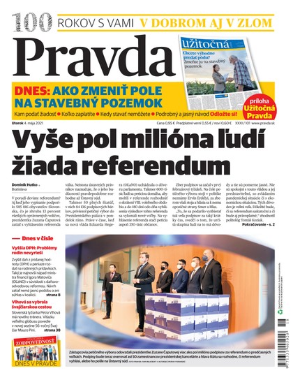 E-magazín Denník Pravda 4. 5. 2021 - OUR MEDIA SR a. s.