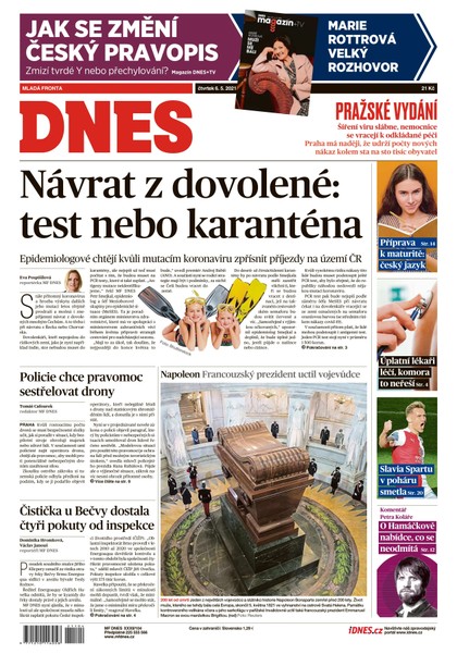 E-magazín MF DNES - 6.5.2021 - MAFRA, a.s.
