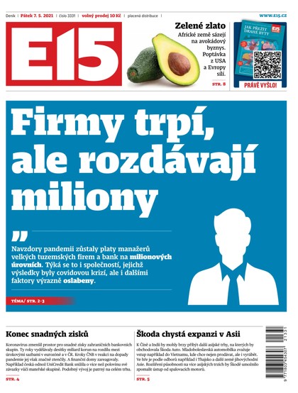 E-magazín E15 - 7.5.2021 - CZECH NEWS CENTER a. s.