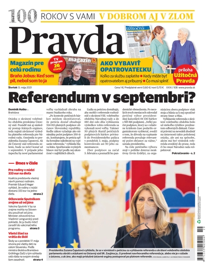 E-magazín Denník Pravda 13. 5. 2021 - OUR MEDIA SR a. s.