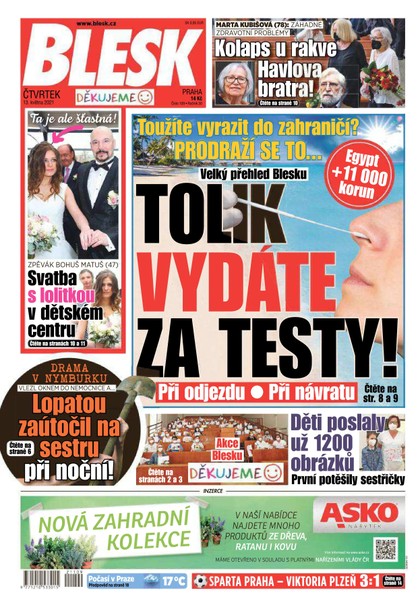 E-magazín Blesk - 13.5.2021 - CZECH NEWS CENTER a. s.