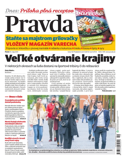 E-magazín Dennik Pravda 14. 5. 2021 - OUR MEDIA SR a. s.