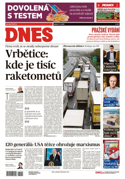E-magazín MF DNES - 14.5.2021 - MAFRA, a.s.