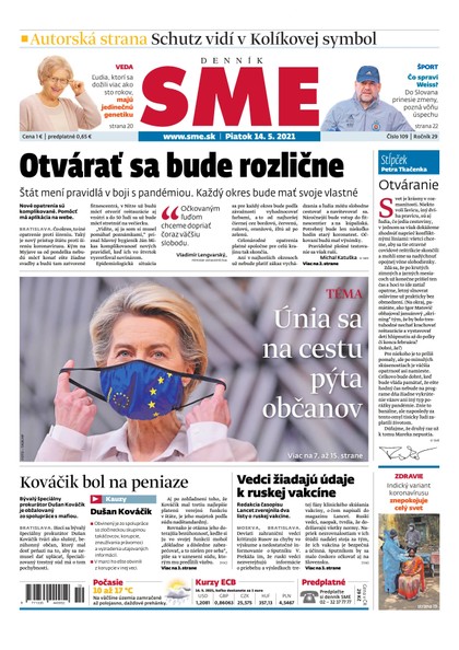 E-magazín SME 14-5-2021 - Petit Press, a.s. 