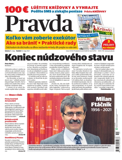 E-magazín Denník Pravda 15. 5. 2021 - OUR MEDIA SR a. s.
