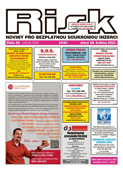 E-magazín Risk 20/2021 - Risk