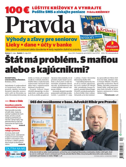 E-magazín Dennik Pravda 22. 5. 2021 - OUR MEDIA SR a. s.