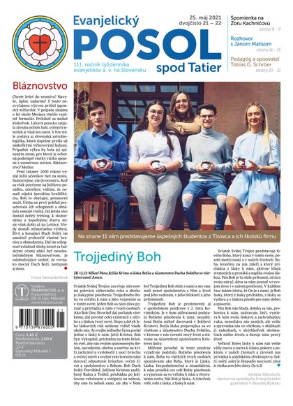 E-magazín Evanjelický POSOL spod Tatier 21-22 - TRANOSCIUS a.s.