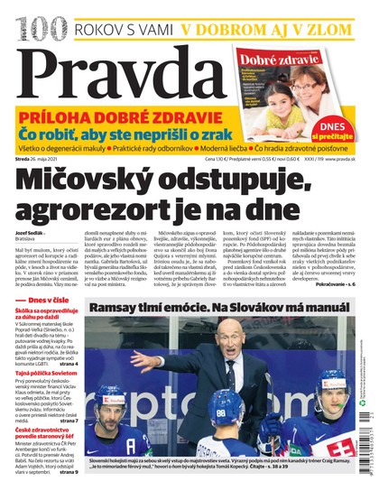 E-magazín Dennik Pravda 26. 5. 2021 - OUR MEDIA SR a. s.
