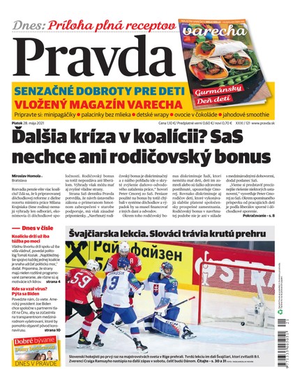 E-magazín Denník Pravda 28. 5. 2021 - OUR MEDIA SR a. s.
