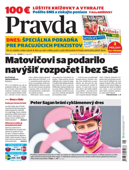 E-magazín Denník Pravda 29. 5. 2021 - OUR MEDIA SR a. s.