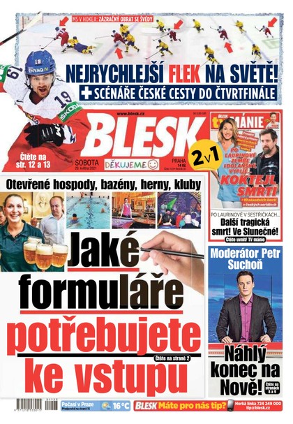 E-magazín Blesk - 29.5.2021 - CZECH NEWS CENTER a. s.