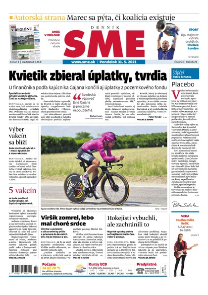 E-magazín SME 31-5-2021 - Petit Press, a.s. 