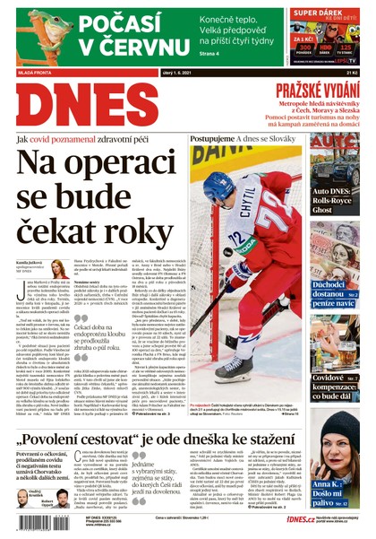 E-magazín MF DNES - 1.6.2021 - MAFRA, a.s.