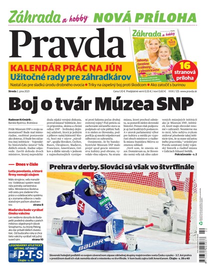 E-magazín Denník Pravda 2. 6. 2021 - OUR MEDIA SR a. s.