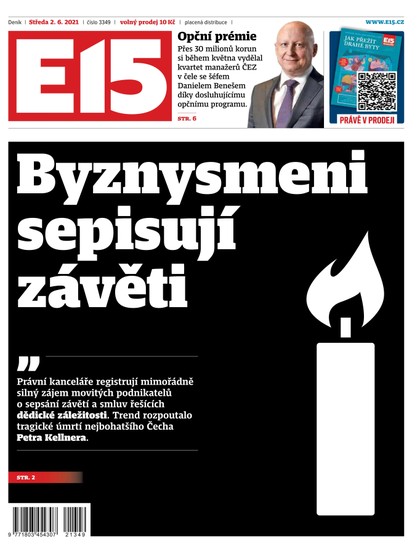 E-magazín E15 - 2.6.2021 - CZECH NEWS CENTER a. s.