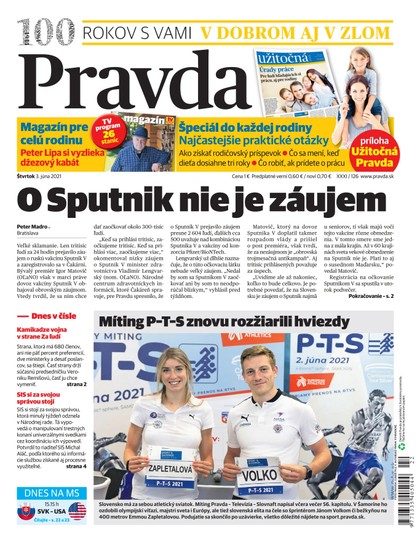 E-magazín Denník Pravda 3. 6. 2021 - OUR MEDIA SR a. s.