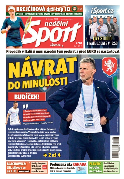 E-magazín Nedělní Sport - 6.6.2021 - CZECH NEWS CENTER a. s.