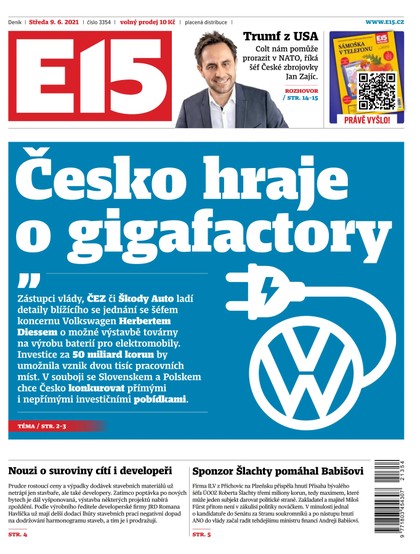 E-magazín E15 - 9.6.2021 - CZECH NEWS CENTER a. s.