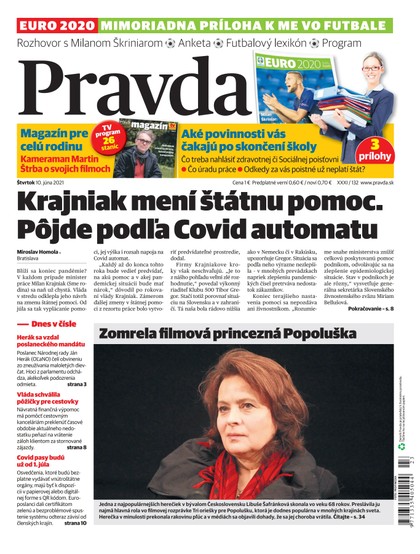E-magazín Denník Pravda 10. 6. 2021 - OUR MEDIA SR a. s.