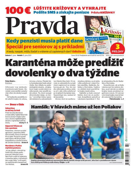 E-magazín Dennik Pravda 12. 6. 2021 - OUR MEDIA SR a. s.