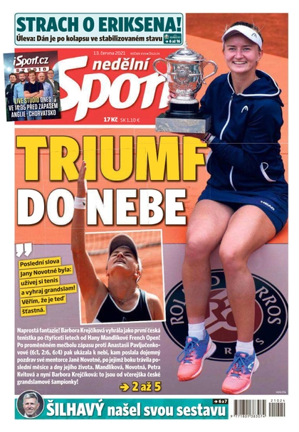 E-magazín Nedělní Sport - 13.6.2021 - CZECH NEWS CENTER a. s.