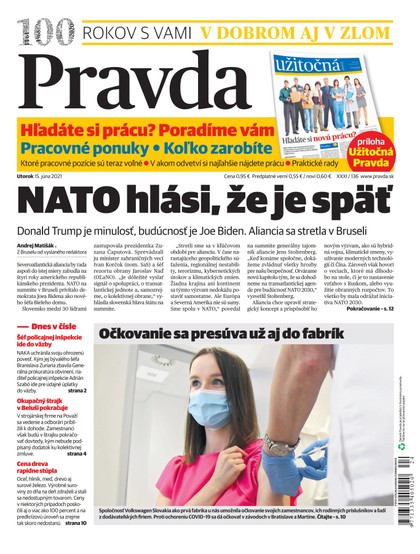 E-magazín Denník Pravda 15. 6. 2021 - OUR MEDIA SR a. s.