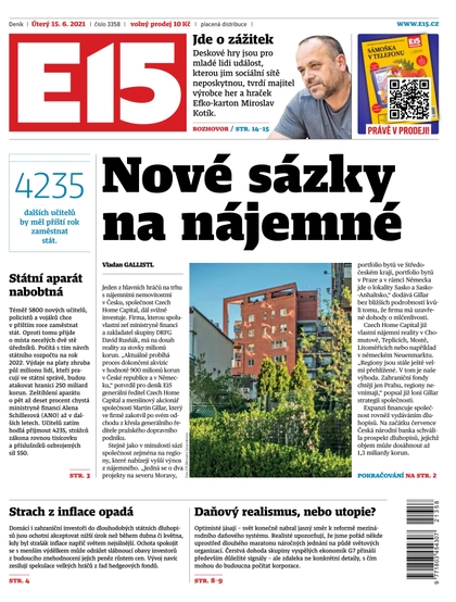 E-magazín E15 - 15.6.2021 - CZECH NEWS CENTER a. s.