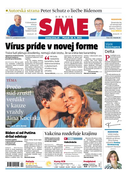 E-magazín SME 18-6-2021 - Petit Press, a.s. 