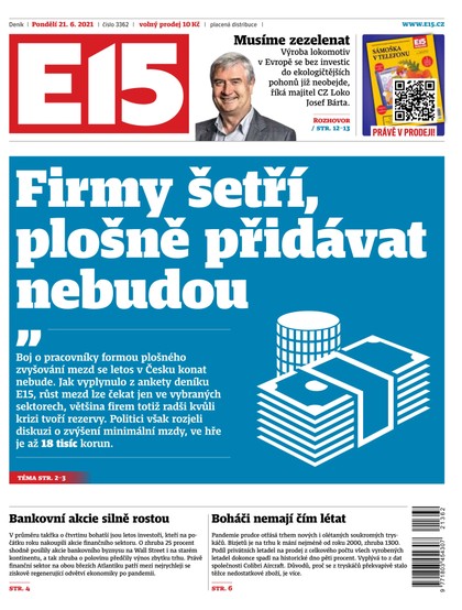 E-magazín E15 - 21.6.2021 - CZECH NEWS CENTER a. s.