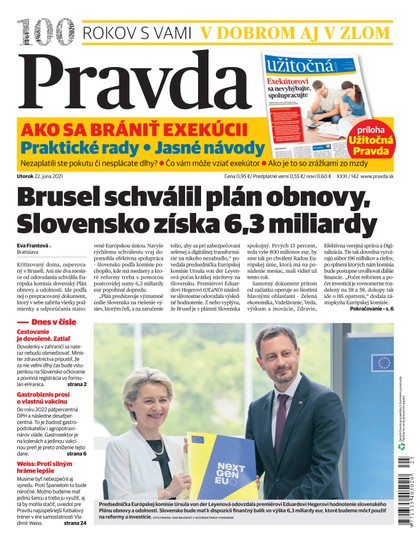 E-magazín Denník Pravda 22. 6. 2021 - OUR MEDIA SR a. s.