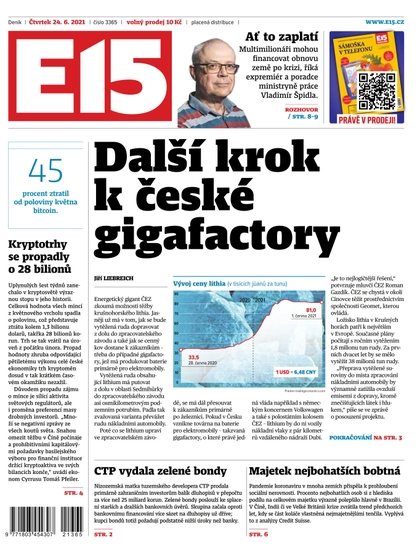 E-magazín E15 - 24.6.2021 - CZECH NEWS CENTER a. s.