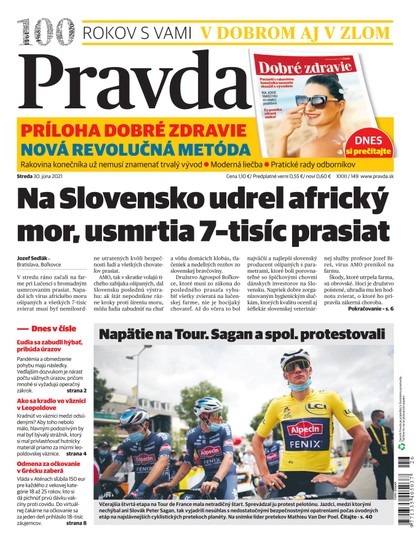 E-magazín Dennik Pravda 30. 6. 2021 - OUR MEDIA SR a. s.