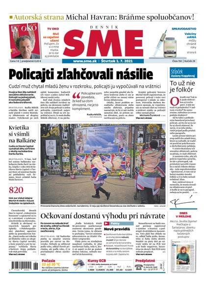 E-magazín SME 1-7-2021 - Petit Press, a.s. 