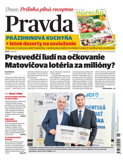 E-magazín Denník Pravda 2. 7. 2021 - OUR MEDIA SR a. s.