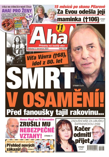 E-magazín AHA! - 3.7.2021 - CZECH NEWS CENTER a. s.
