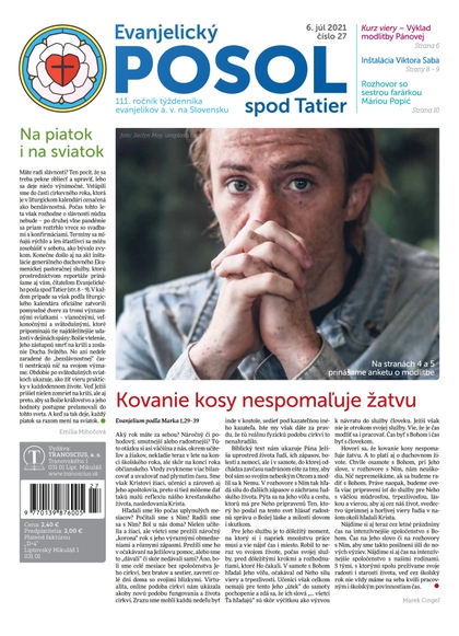 E-magazín Evanjelický POSOl spod Tatier 27-2021 - TRANOSCIUS a.s.