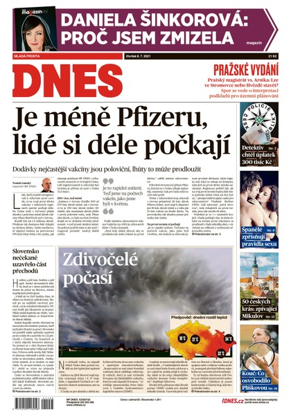 E-magazín MF DNES - 8.7.2021 - MAFRA, a.s.