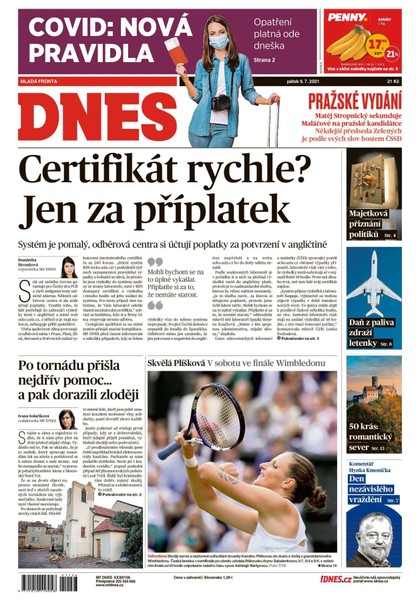 E-magazín MF DNES - 9.7.2021 - MAFRA, a.s.