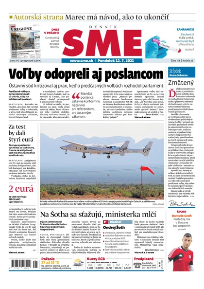 E-magazín SME 12-7-2021 - Petit Press, a.s. 