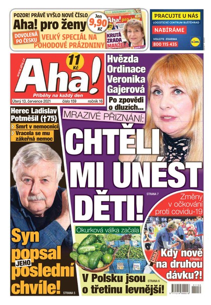 E-magazín AHA! - 13.7.2021 - CZECH NEWS CENTER a. s.