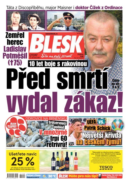 E-magazín Blesk - 13.7.2021 - CZECH NEWS CENTER a. s.
