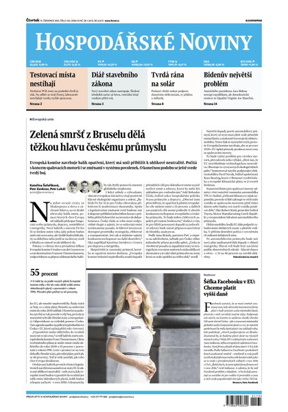 E-magazín HN 135 - 15.7.2021 - Economia, a.s.