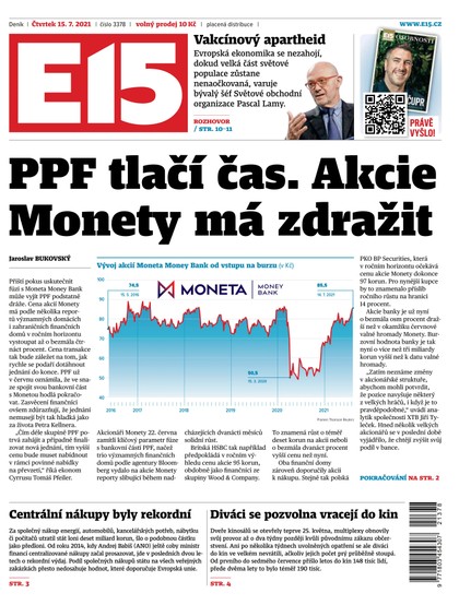 E-magazín E15 - 15.7.2021 - CZECH NEWS CENTER a. s.