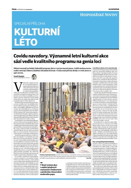 E-magazín HN 136 - 16.07.2021 Kulturní léto - Economia, a.s.