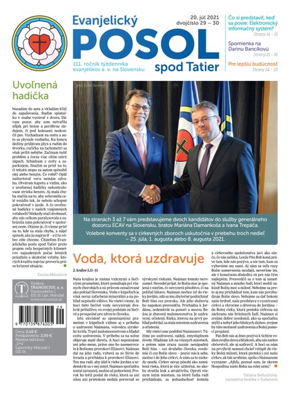 E-magazín Evanjelický POSOL spod Tatier-29-30-2021 - TRANOSCIUS a.s.